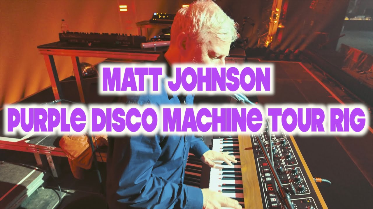 Matt Johnson Keyboard rig for Purple Disco Machine Tour