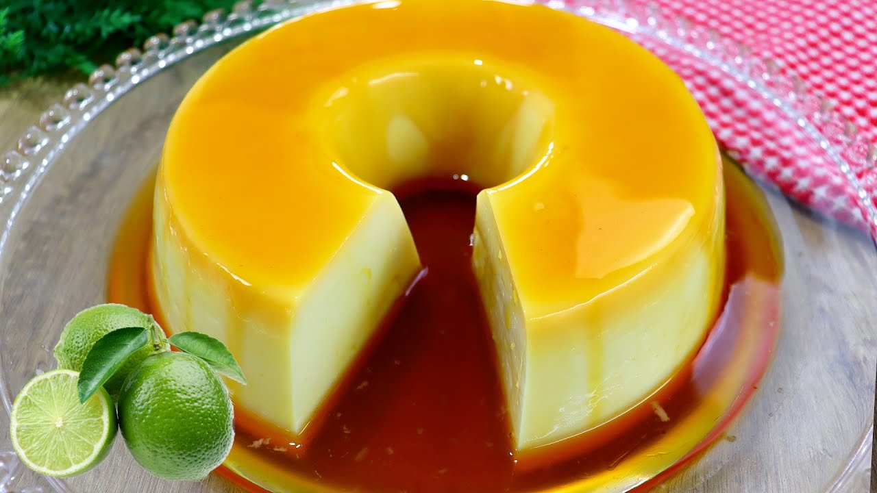 PUDIM DE LIMÃO SEM FORNO MUITO FÁCIL
