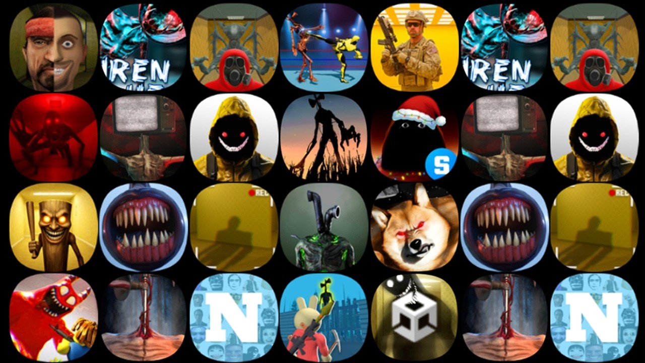 Nextbots In Backrooms Skibidi 🍁 Siren Head 🍁 Horror Hide 🍁 Backrooms Battle 3D ⚡ Backrooms Run 💥