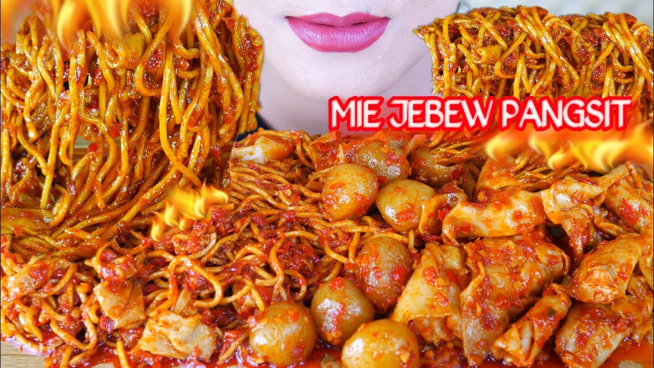 ASMR MIE JEBEW PANGSIT NYAI MERCON | ASMR MUKBANG INDONESIA
