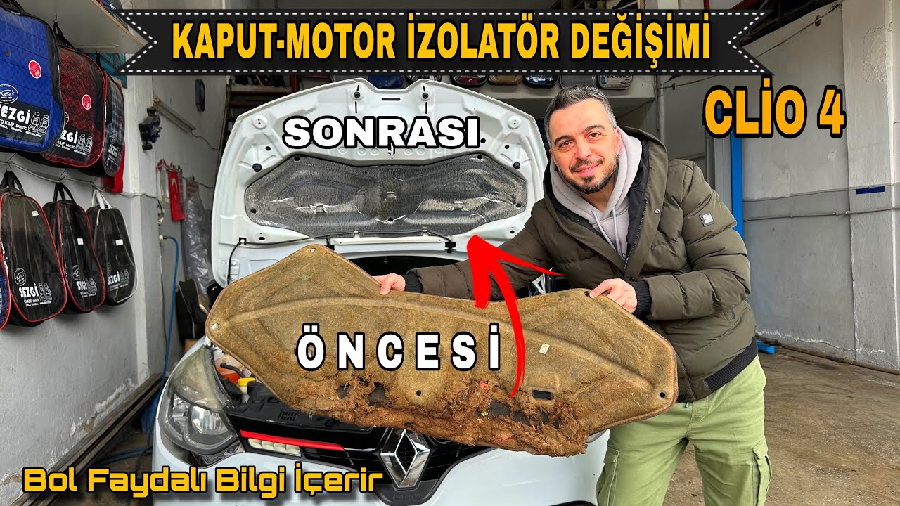 Kaput Altı Ve Motor İzolatör Yenileme | Clio 4 Kronik Sorun mu? | #clio4 #tadilattamirat