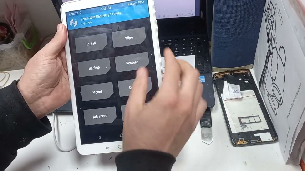 SAMSUNG T585 android 12 samsung galaxy tab a6 sürüm yükseltme youtube whatsapp 