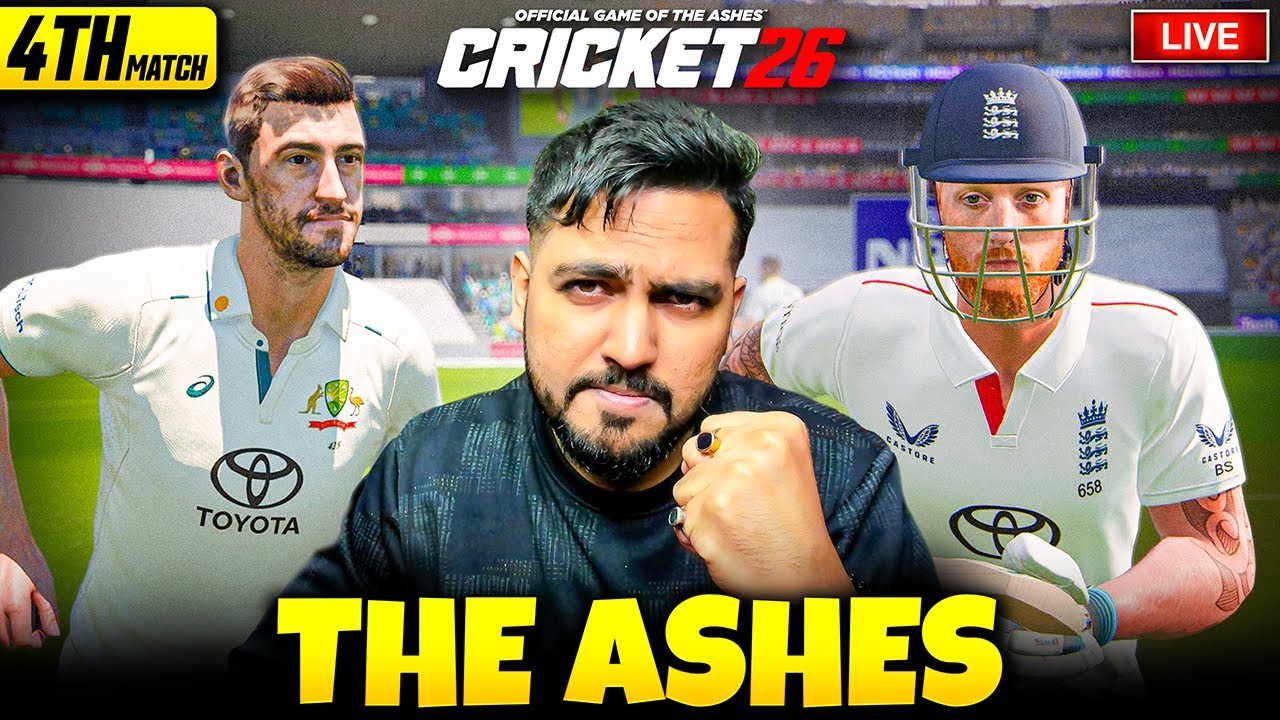 The ASHES 4th TEST LIVE 🔥 💪 | HARDEST DIFFICULTY | Cricket 26 Live | RtxVivek