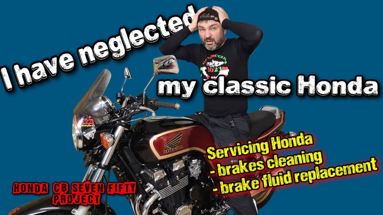 Обслуживание классической Honda CB Seven Fifty - часть 1 - тормоза