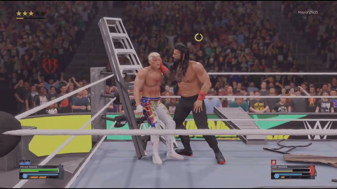 ROMAN REIGNS VS CODY ROHDES | EXTREME RULES MATCH | WWE 2K25 | GAMEPLAY
