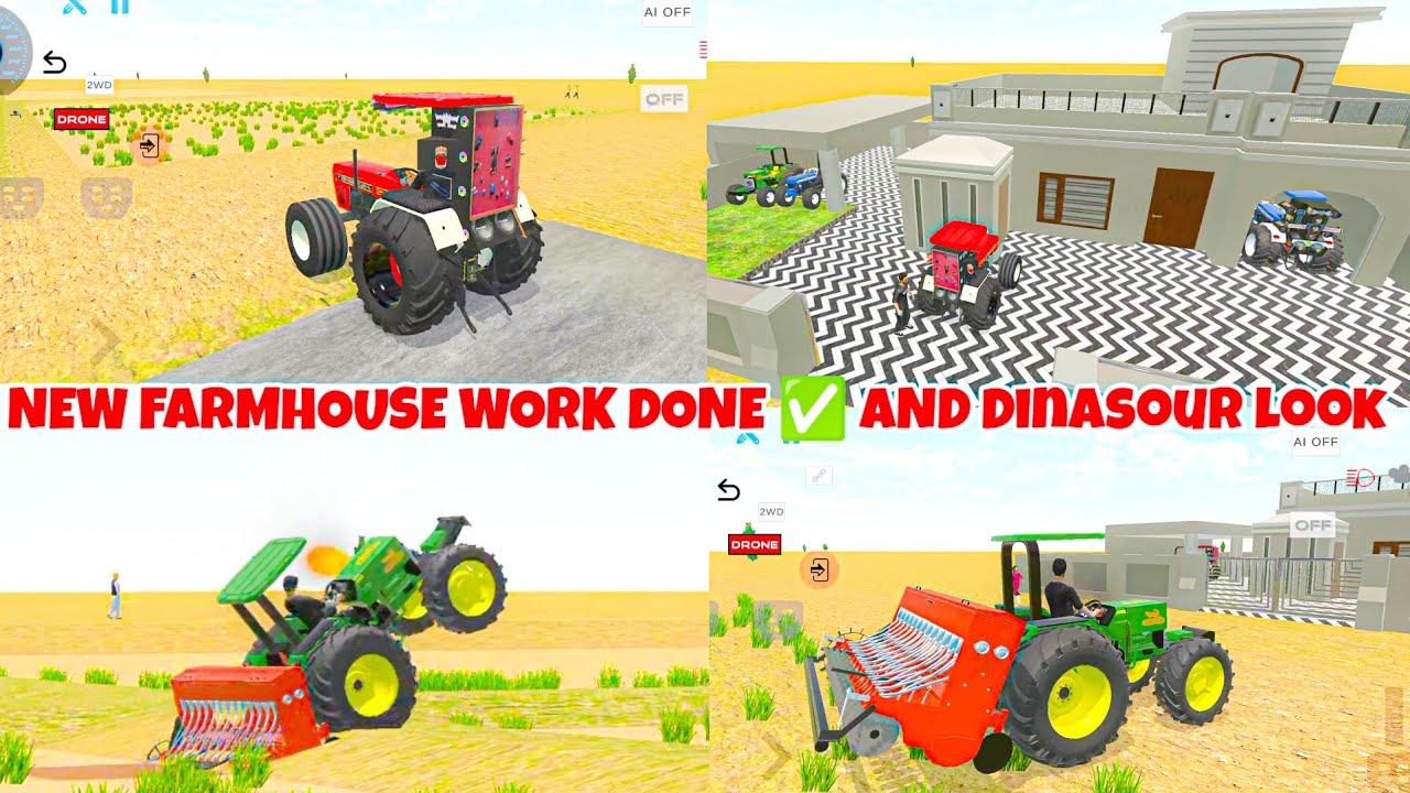 How to use this Farming mode in Indian Desi Life Simulator 3D 😱|Indian tractor game new update💥