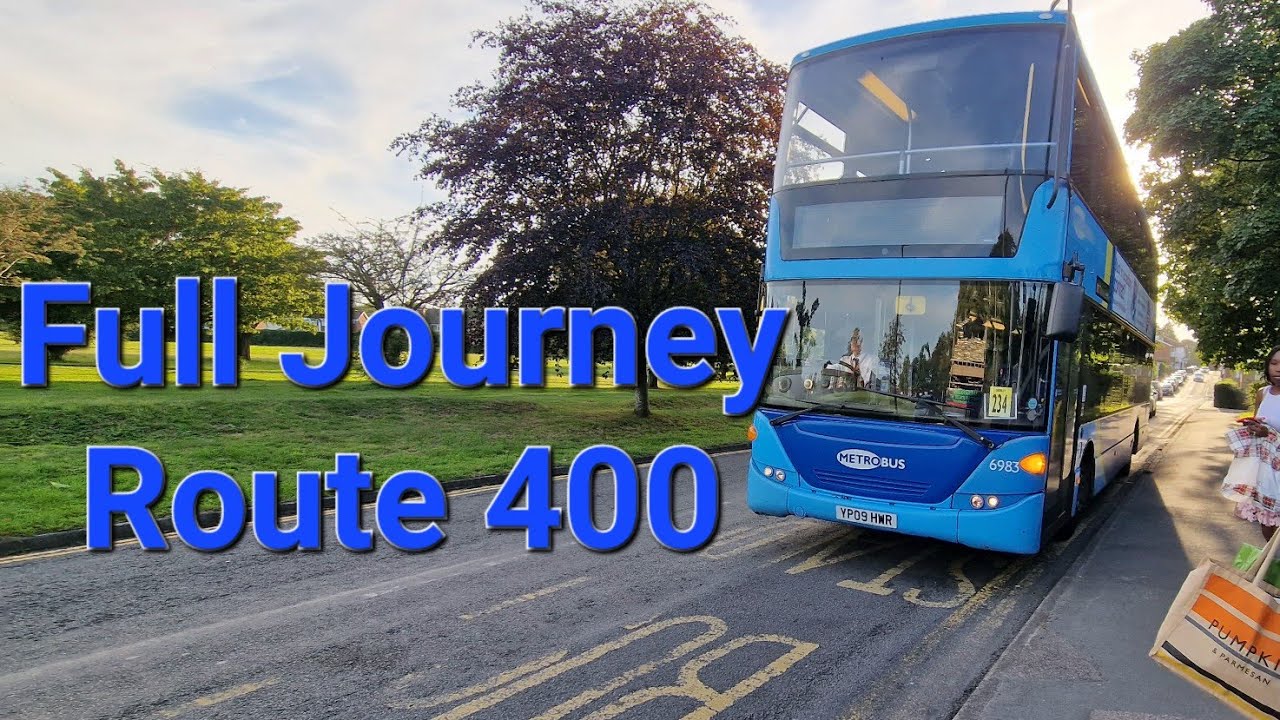 Full Journey on Metrobus Route 400  From  Caterham-on-the-Hill To East Grinstead Stone Quarry Estate