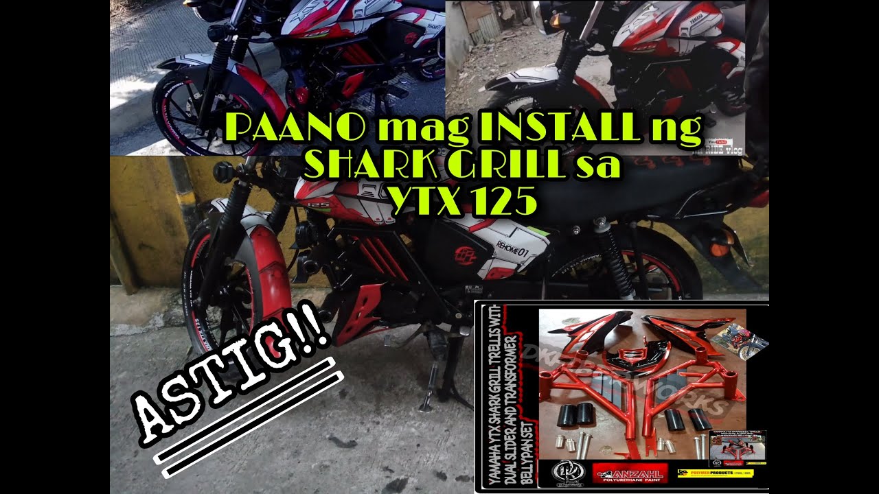 PAANO mag INSTALL ng (YTX SHARK GRILL W/ DUAL SLIDER and BELLYPAN)to YTX125
