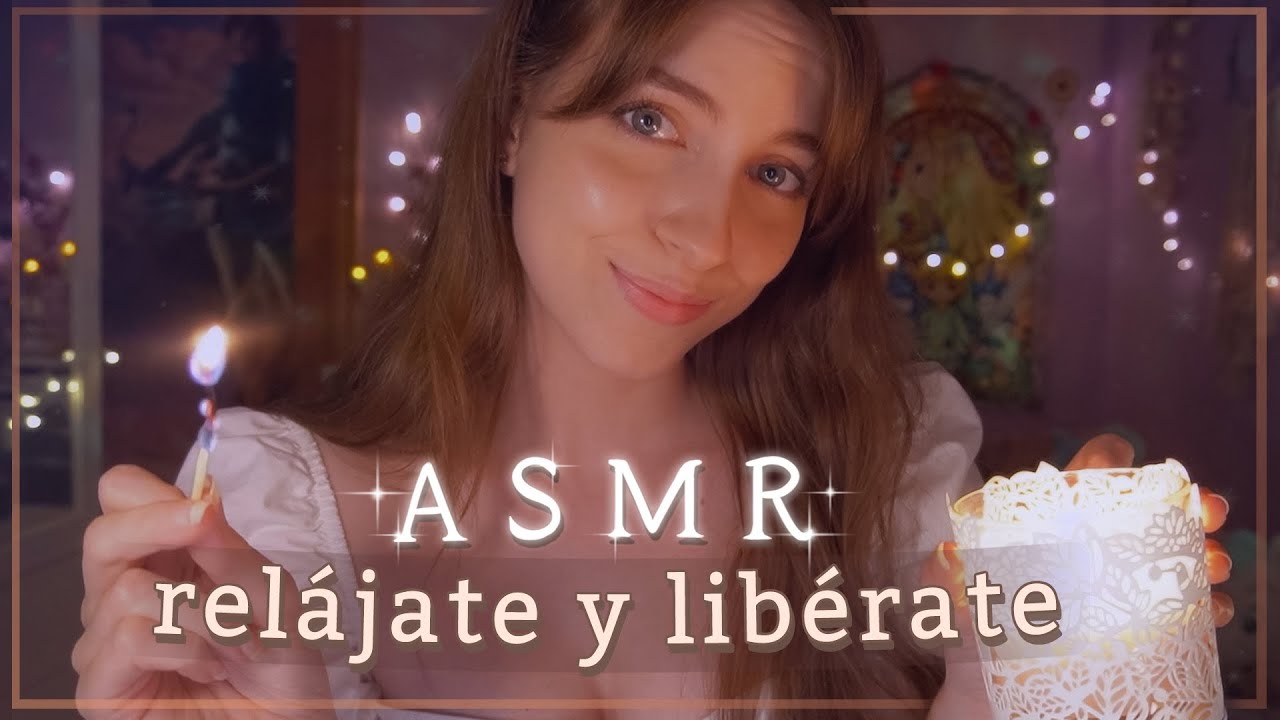 ASMR ✨ Te calmo y libero, para que te sientas ligero como una pluma ♥️🕯