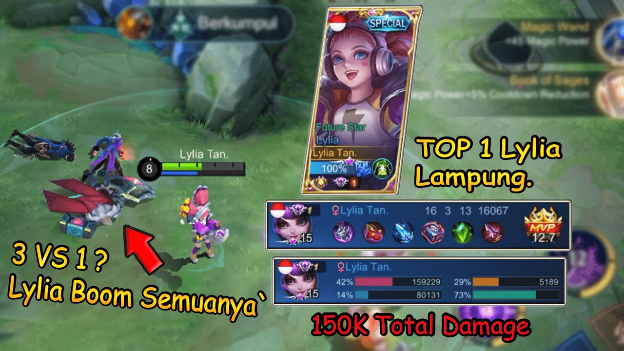 Lylia Chan, User Terbaik Lylia? | TOP 1 LAMPUNG LYLIA - Mobile Legends