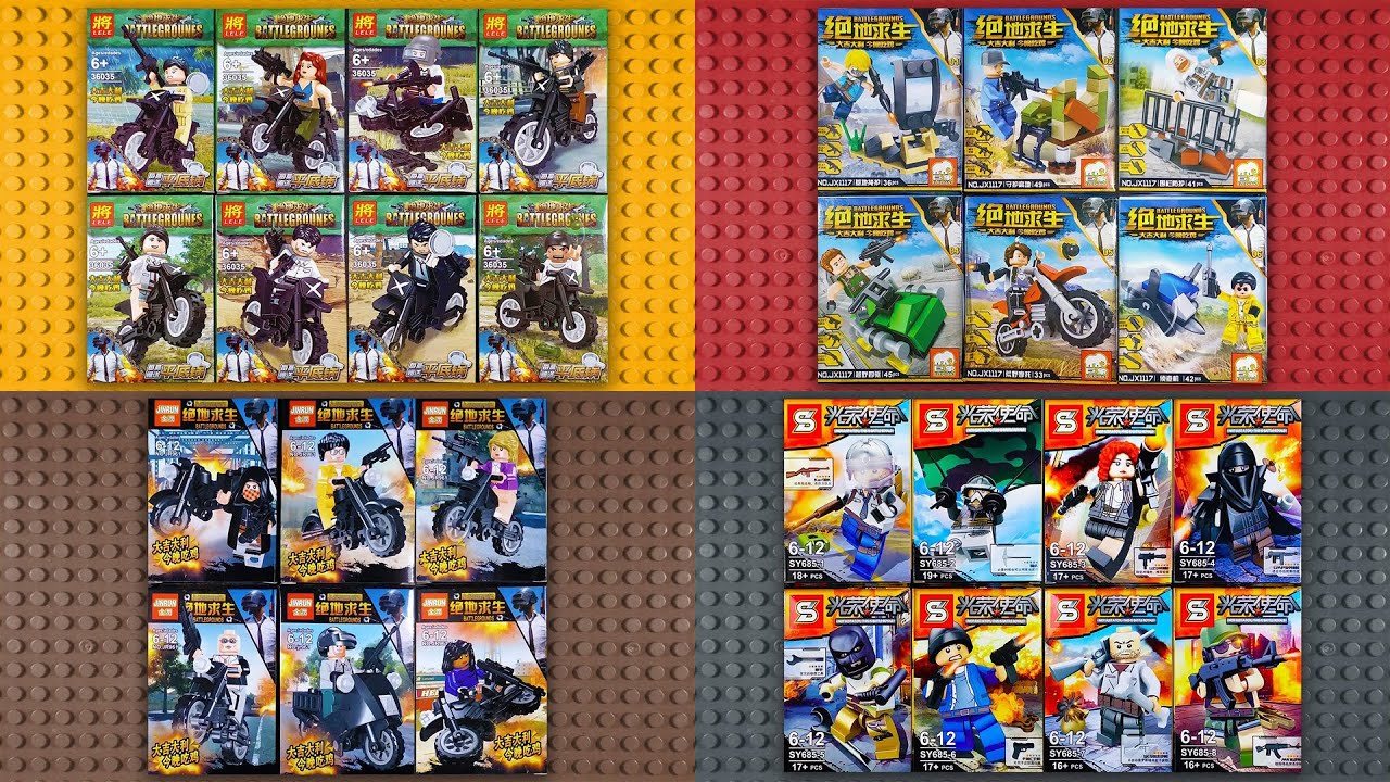 LEGO PUBG Minifigures Compilation (knock-off)