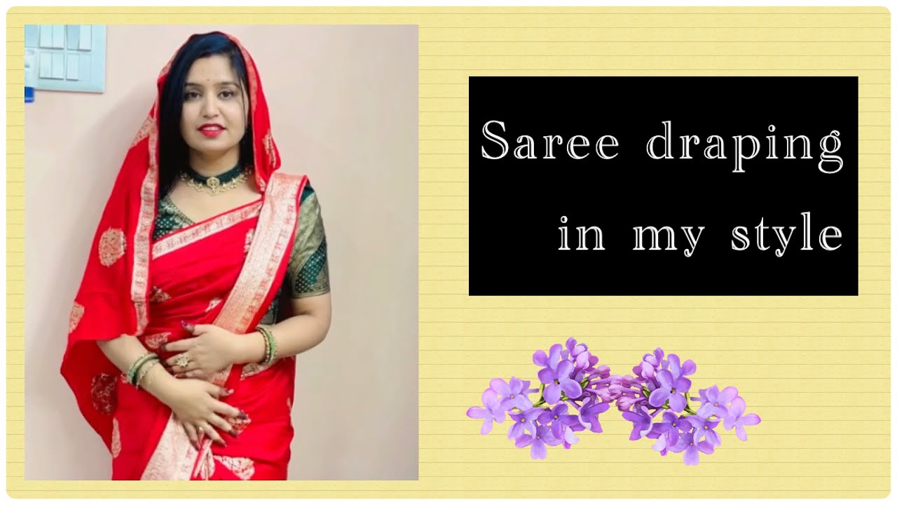 How to do drape saree in marwadi style with pallu♥️✨ || saree draping || #saree #draping