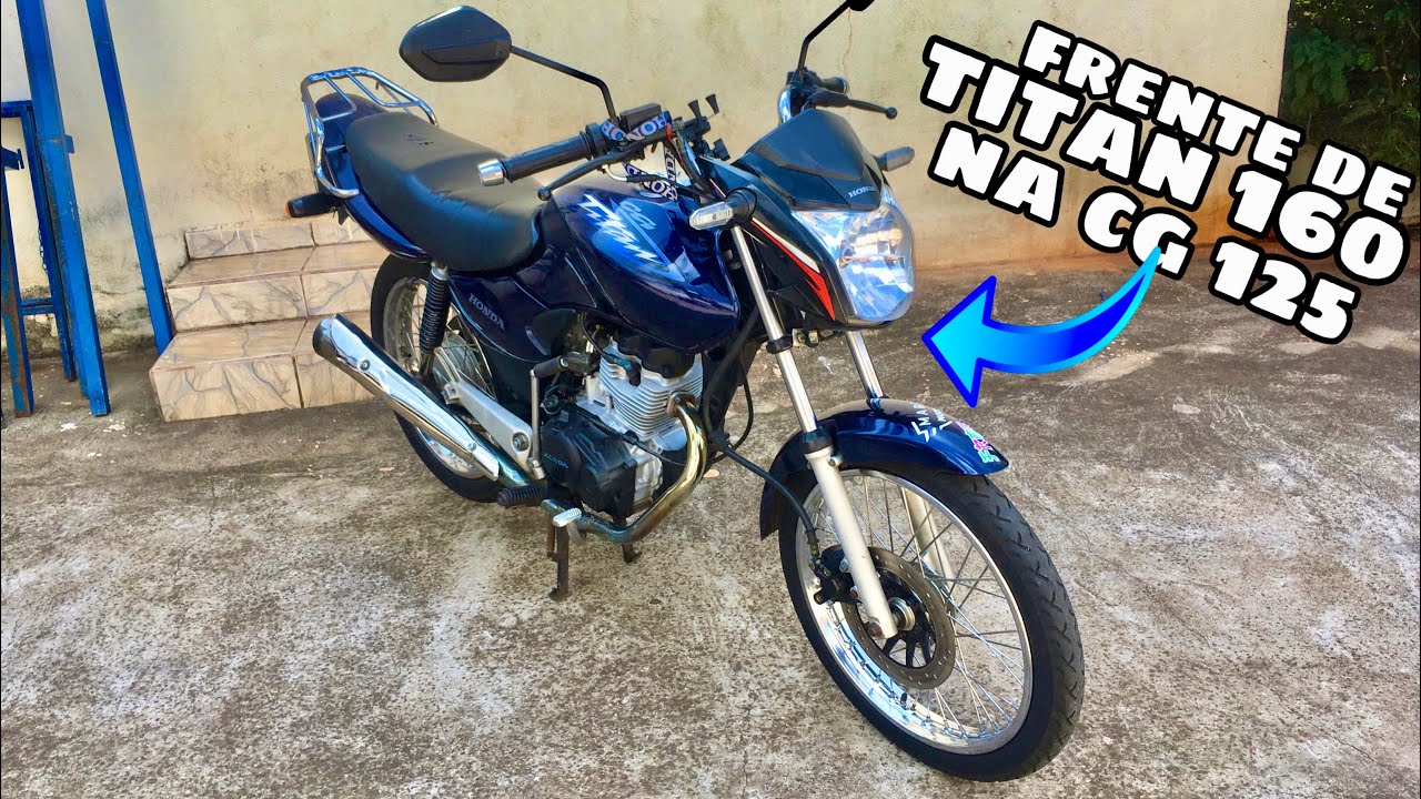 COMO COLOCAR FRENTE DA TITAN 160 NA CG 125 ADAPTADO (sem precisar trocar a mesa)