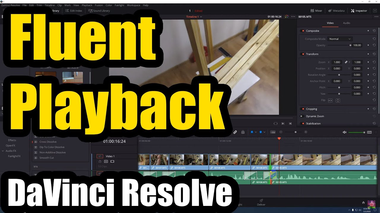 How to have Fluent Playback in DaVinci Resolve (Render cache color output)
