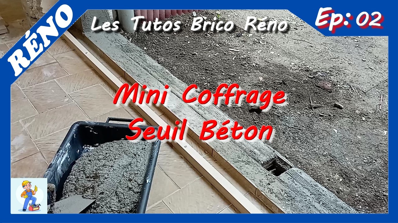 Réno : Prolongation seuil de porte béton