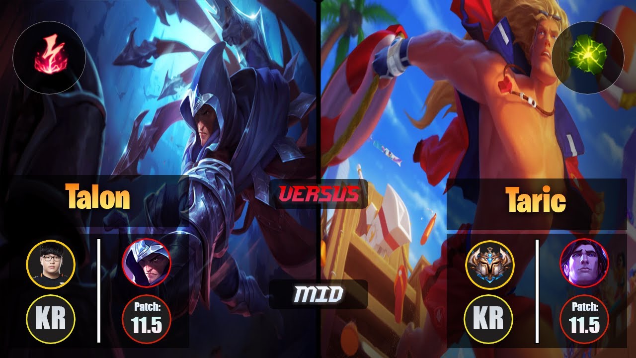 Lava TALON (Mid) [Electrocute] VS TARIC - Challenger KR Patch 11.5