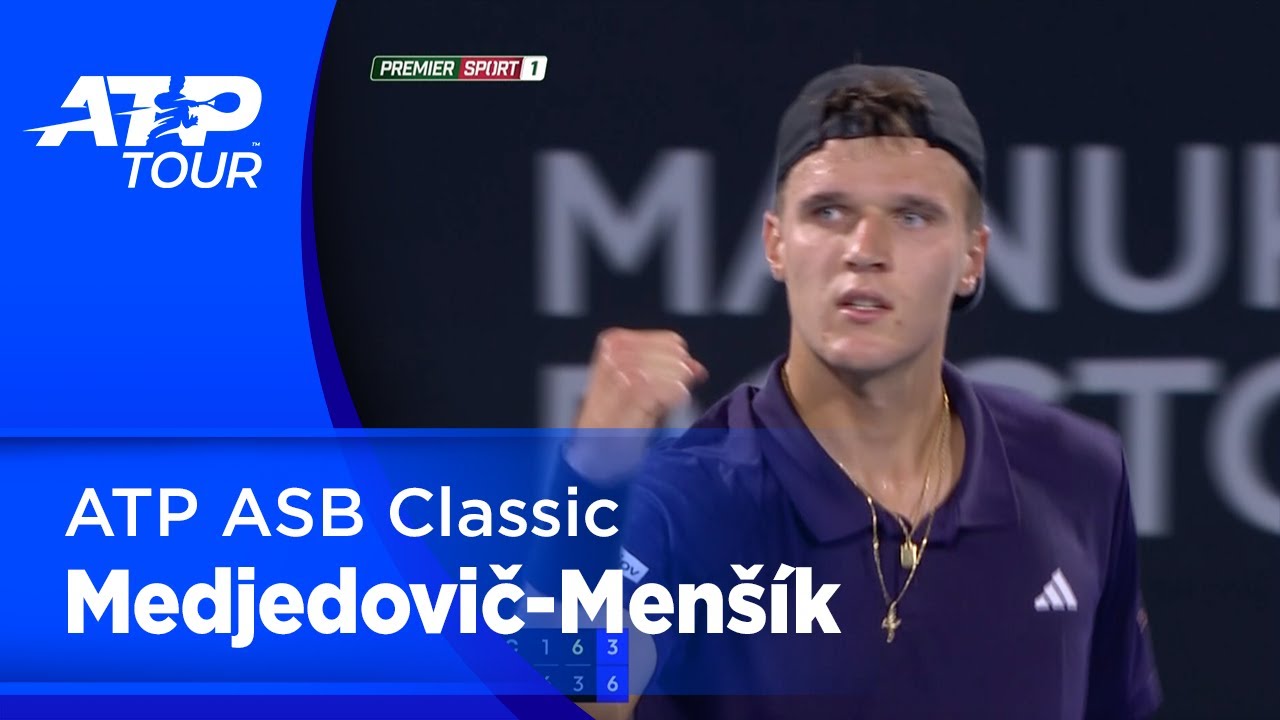 ATP ASB Classic: Hamad Medjedovič (SRB) - Jakub Menšík (CZE)