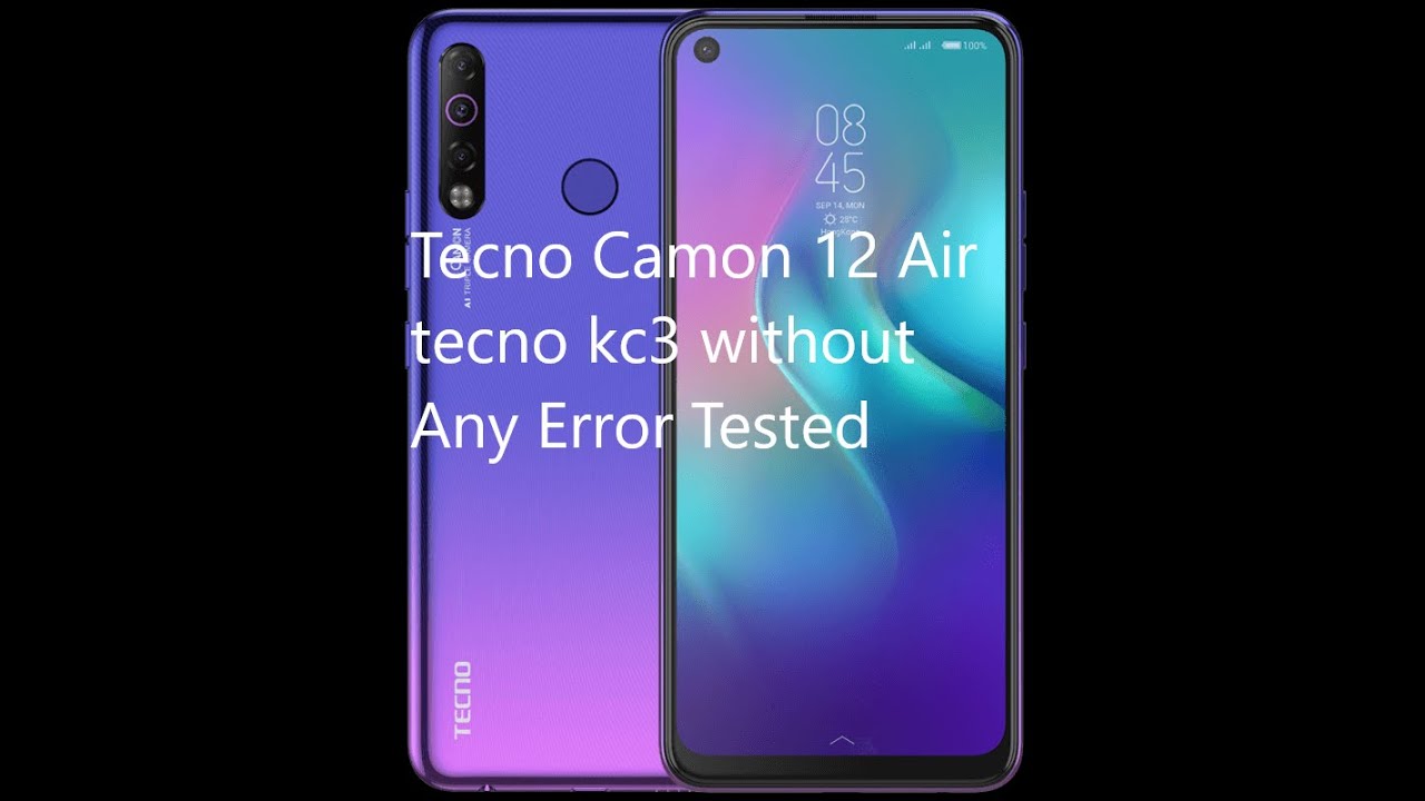 Tecno Camon 12 Air tecno kc3 without Any Error Tested