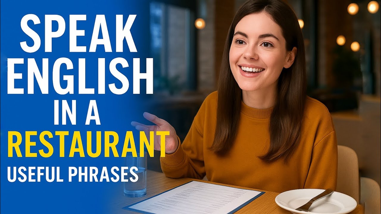 Speak English in a Restaurant 🍽️ | Must-Know Phrases for Dining Out