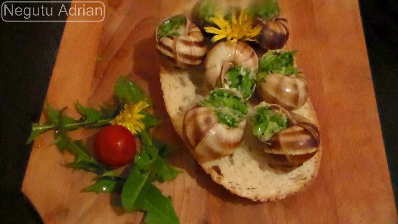 Reteta Melci cu usturoi - Burgundy snails recipe - Escargots à la Bourguignonne