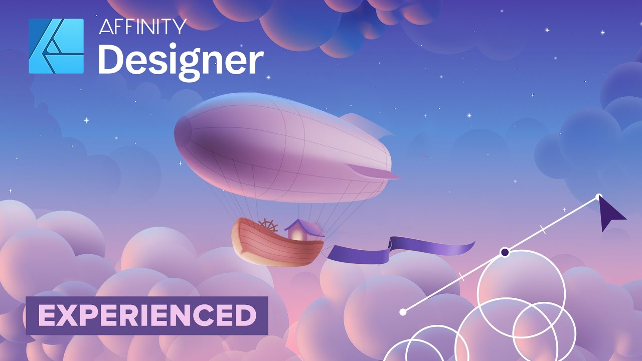 Fantasy Airship Illustration in Affinity Designer digital drawing tutorial