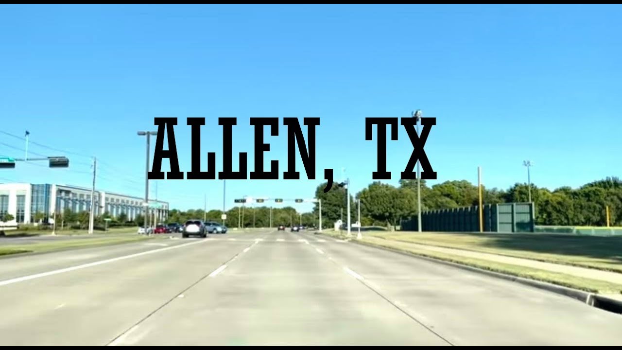 A drive around ALLEN, TX .Collin Country, Dallas Fort Worth.
