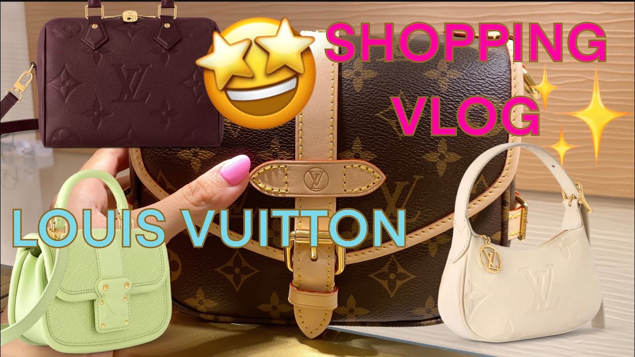 LOUIS VUITTON Shopping Vlog: Sept 2023, Saumur BB Monogram Canvas, Wine Speedy, etc!