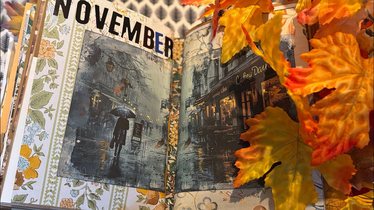 My Autumn  Day Book Flip Through 🍂 | Creative November Journal Ideas for Busy Crafters”   