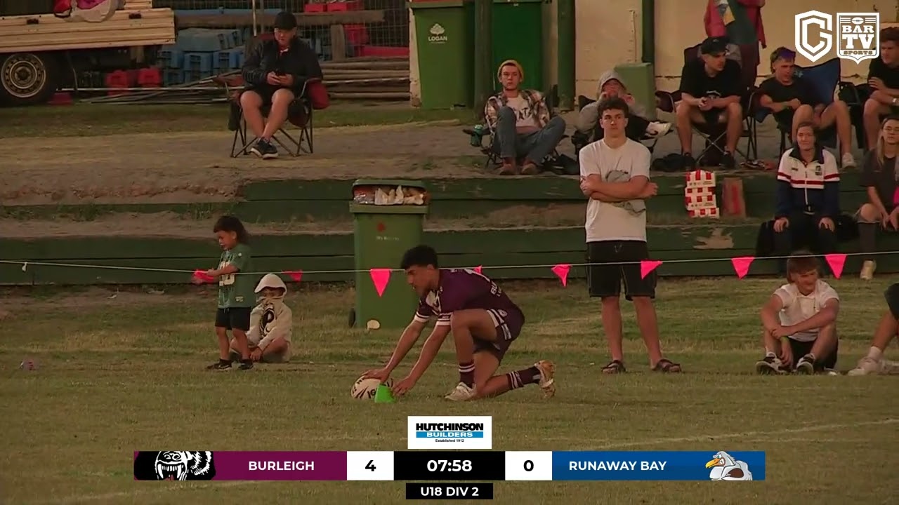 Gold Coast Under 18s Cup Grand Final                      Runaway Bay vs Burleigh  Bears