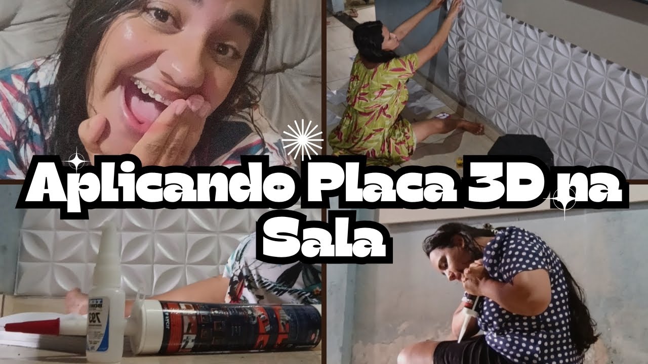 Placa 3D de PVC Na Sala😍 Apenas Com Uma Cola Prática e Rápida❤️ @canaldatamcampestreal
