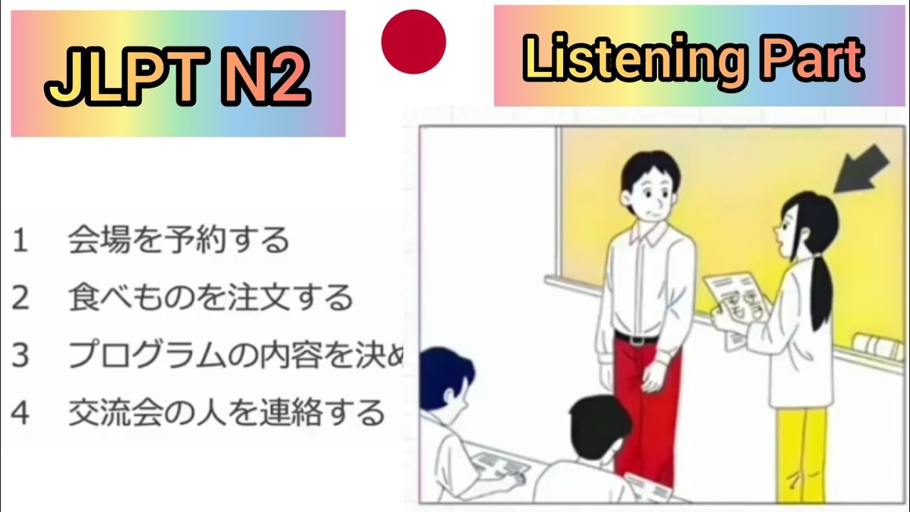 N2 listening part Practice  with answer