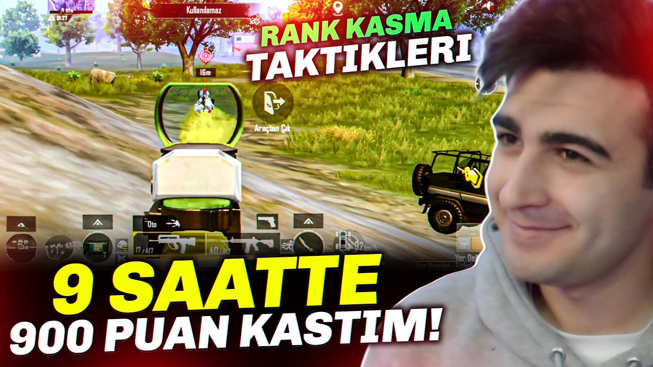 9 SAATTE 900 PUAN KASTIM! PUBG Mobile C8S23 Rank Kasma Taktikleri