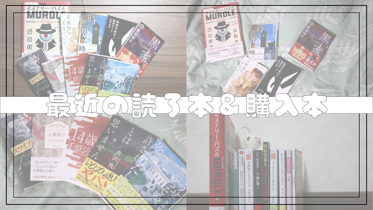 【最近読んだ本＆買った本】5冊ずつ紹介📚どんどん増える積読