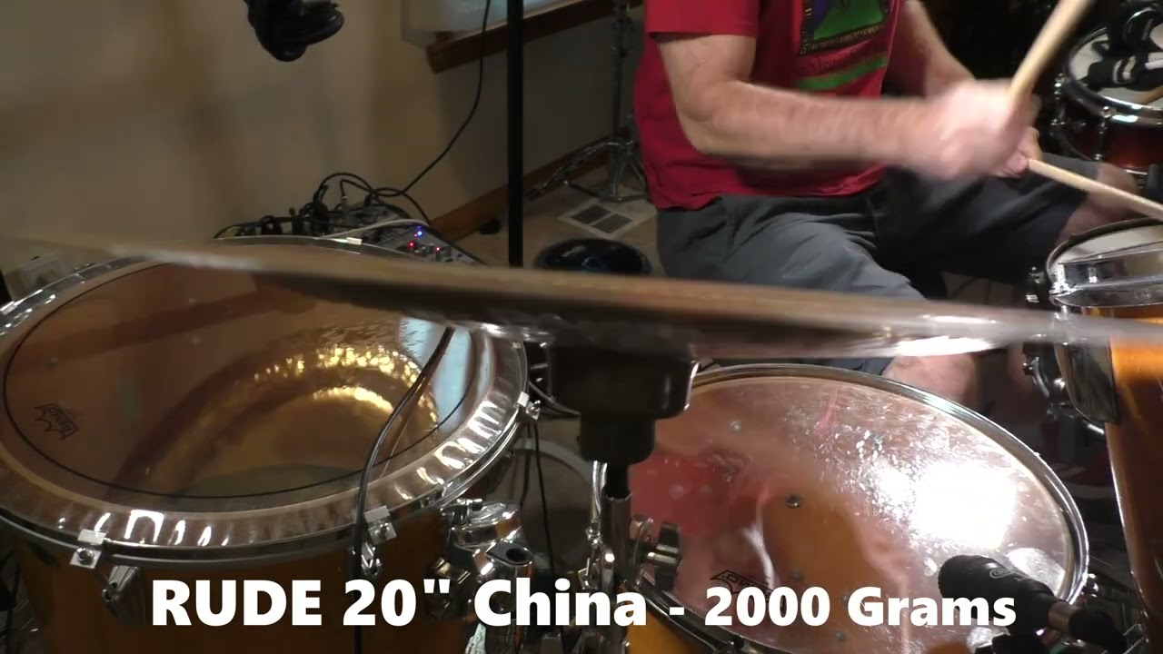 Paiste RUDE 18" &  20" CHINAS & 2002 20" CHINA - HD