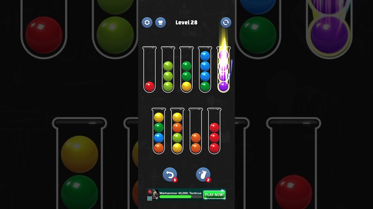 Ball Sort Puzzle Level 028 🧩 