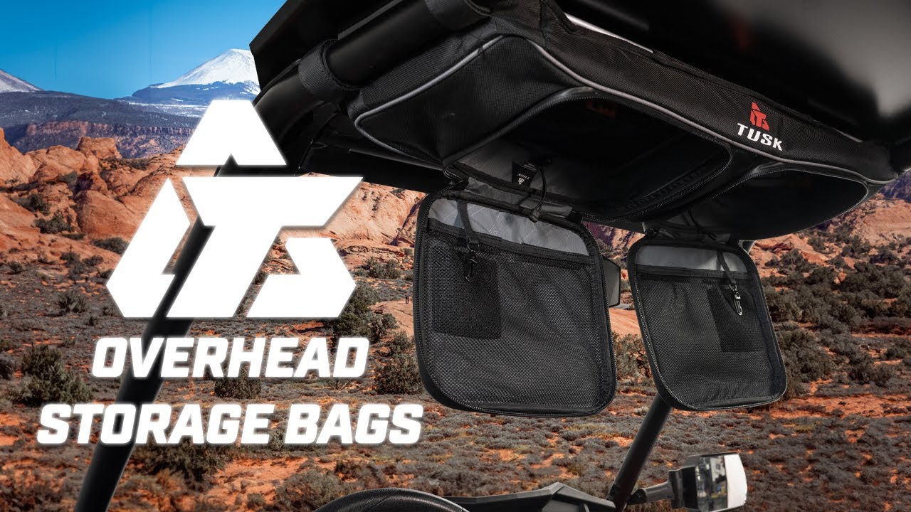 Polaris RZR XP 1000 Tusk Overhead Storage Bag Install | Tusk Explorer Interior Cargo Kit