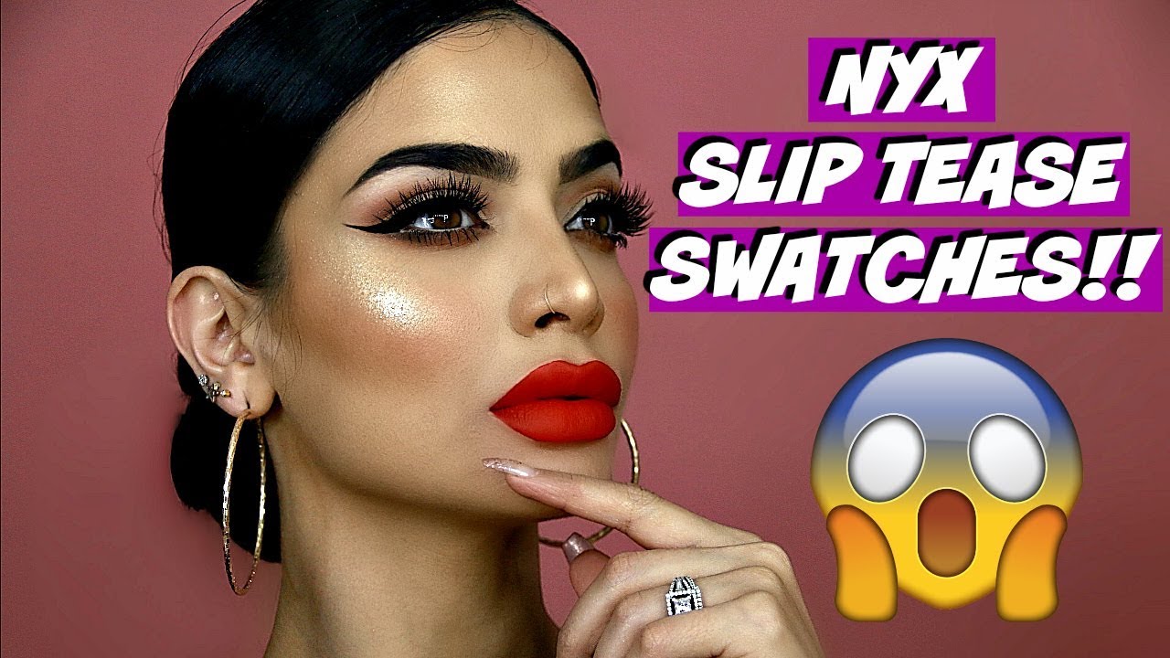 NYX Slip Tease Lip Oil Swatch Video| Makeupbyalaha