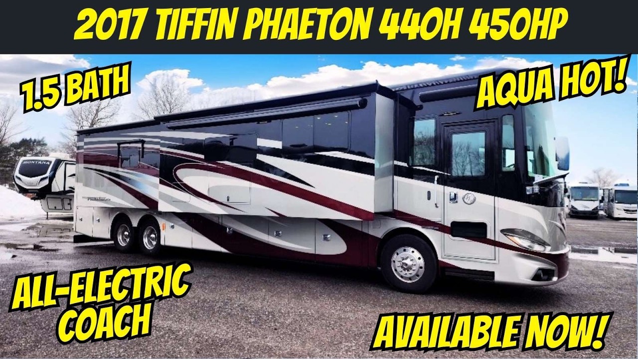 Inside the 2017 Tiffin Phaeton 44OH – Bath & 1/2 Luxury RV Walk-Around - The RV Pro 🚍