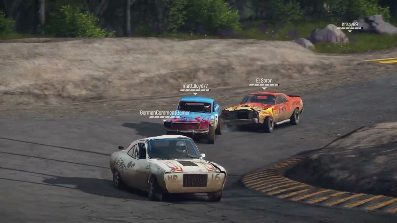 Wreckfest replay - a race I played against the computer this morning