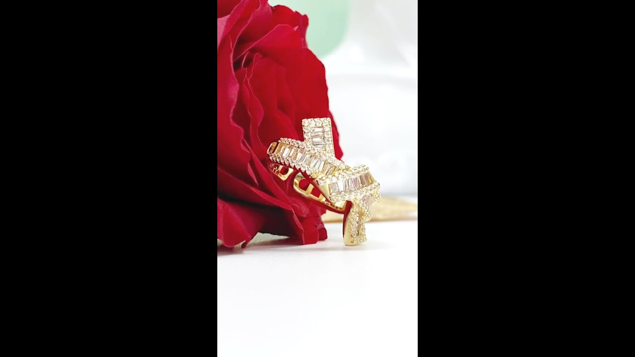 Knot Design Trapezoidal Cutting Hollow Open Ring - Monarjew #shorts