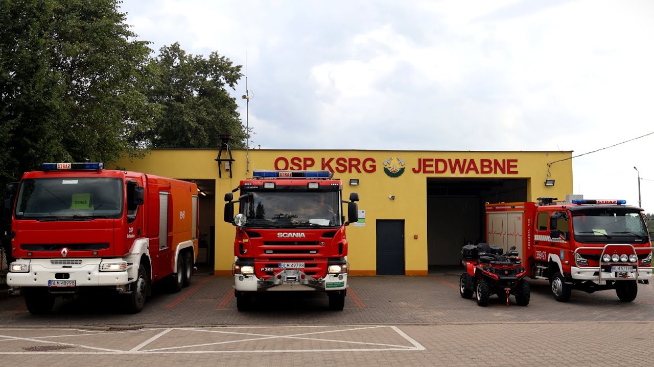 OSP KSRG Jedwabne - pokaz wyposażenia bojowego.