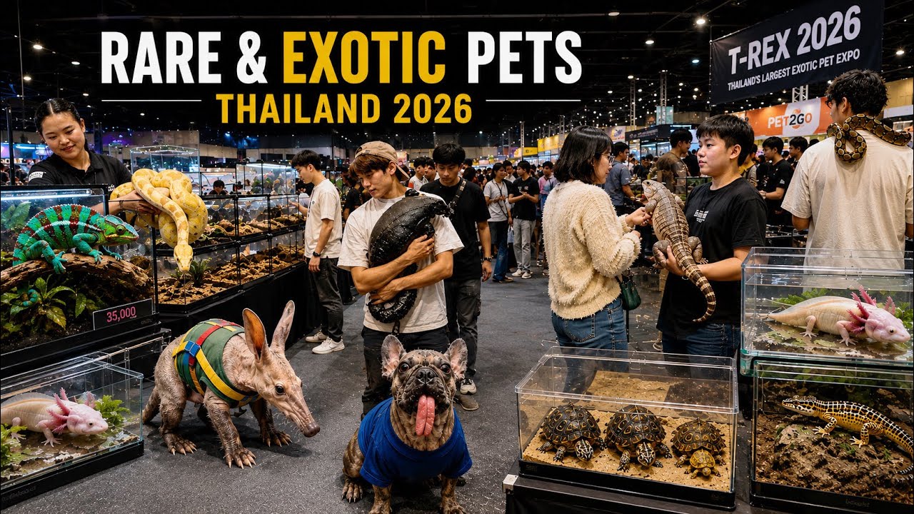 4K HDR | Inside One of Asia&rsquo;s Largest Exotic Pet Events! 🇹🇭 Bangkok, Thailand 2026