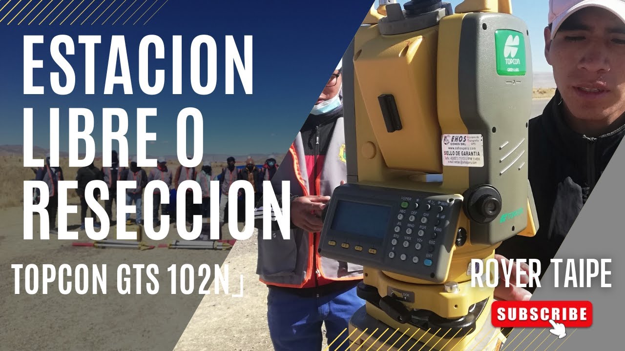 ESTACION LIBRE TOPCON GTS 102N  」RESECCION」