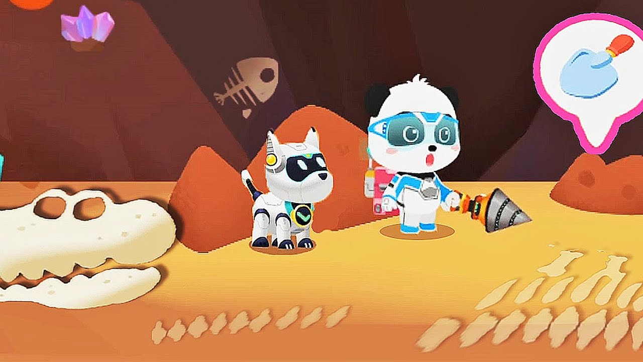 Dinosaur Rescue Team - Build a Dinosaur Paradise And Take Care Of Them - Babybus Game Video