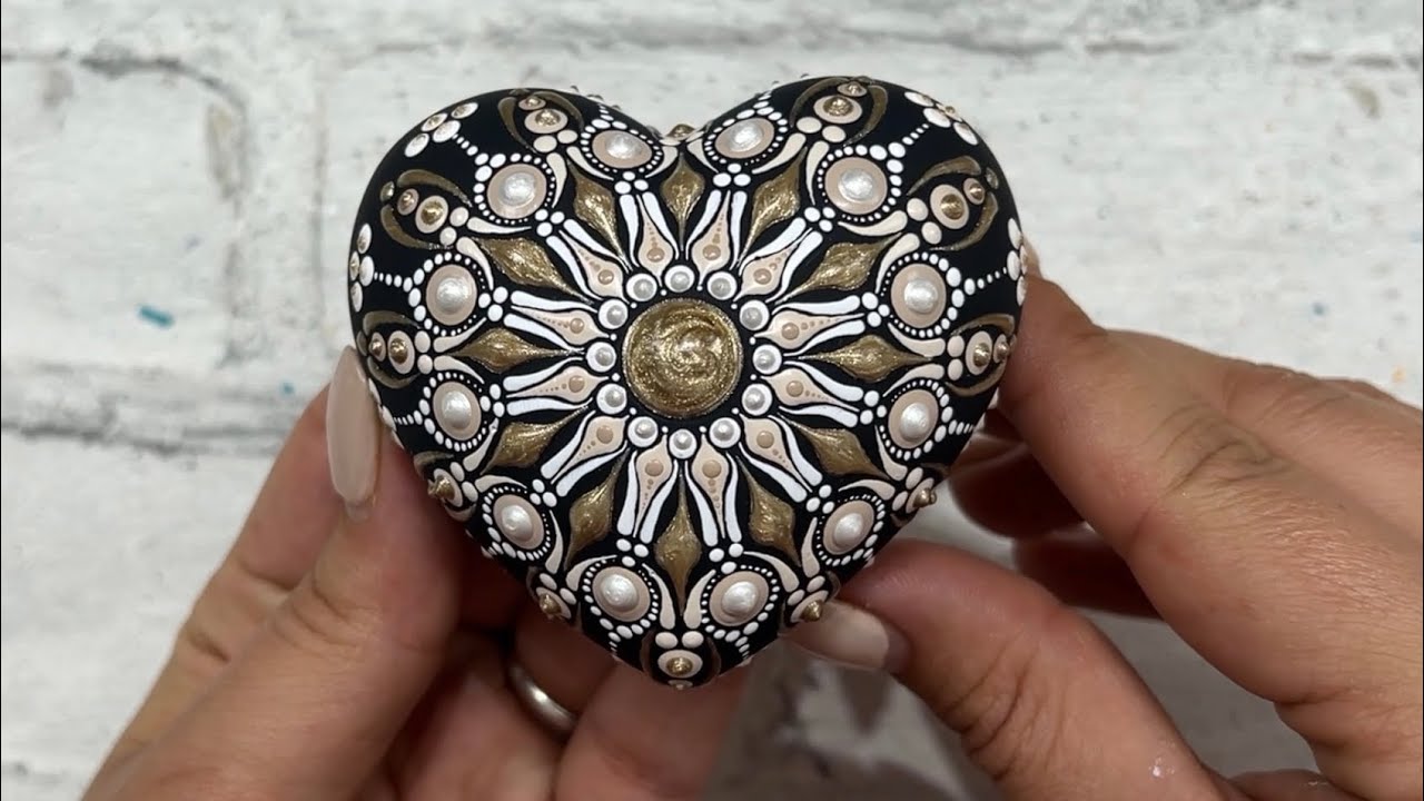 Mandala Heart Painting Dot Art