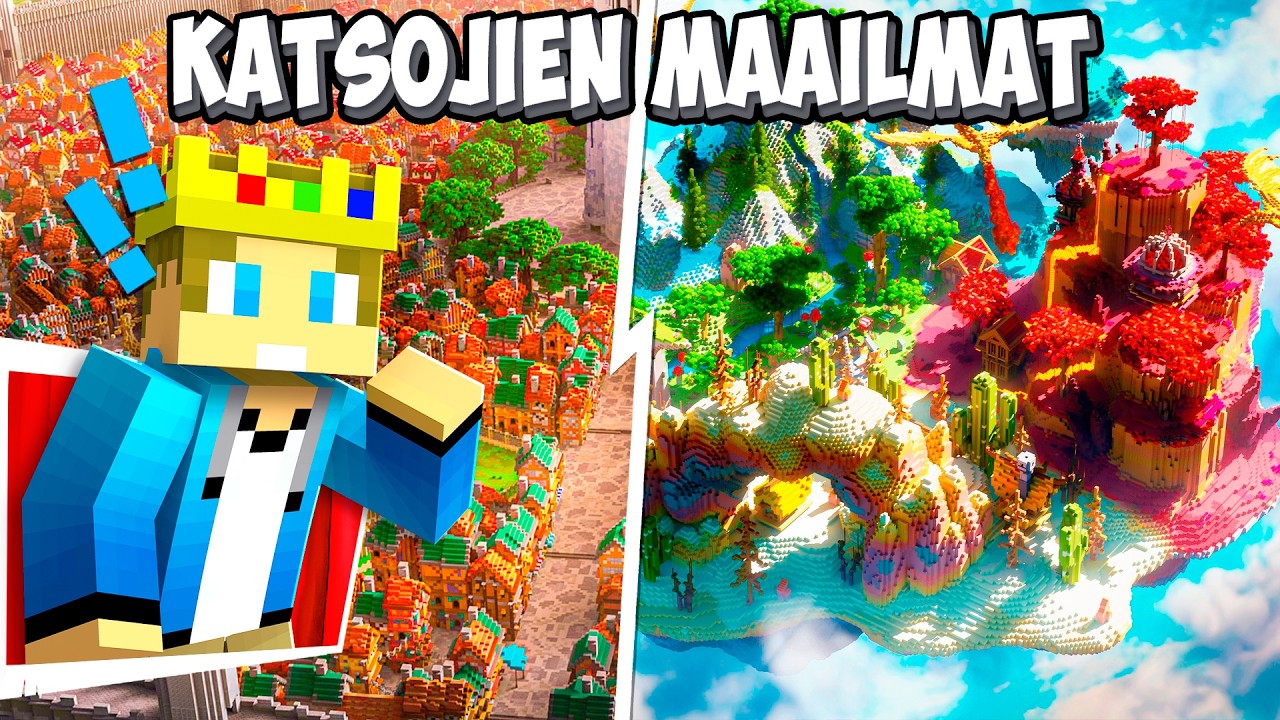 Reagoidaan KATSOJIEN Minecraft MAAILMOIHIN?!