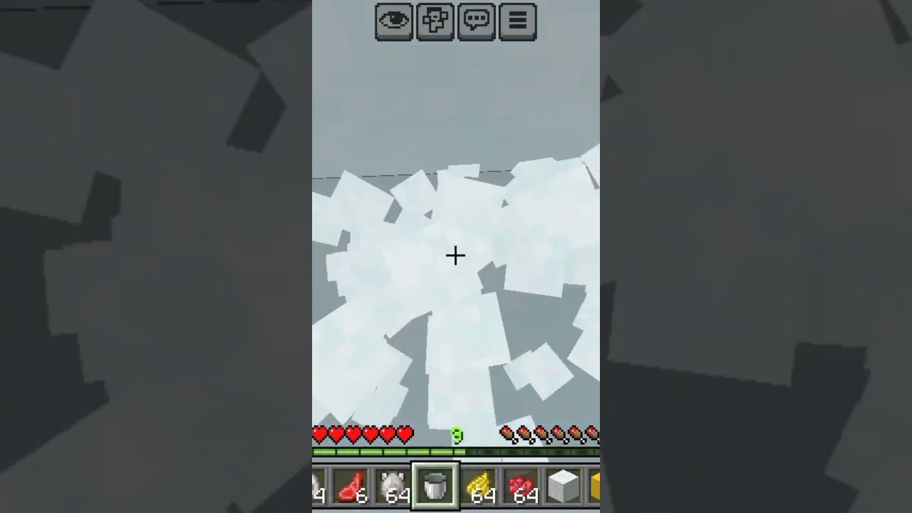 Minecraft impossible powder snow clutch 😱😱 