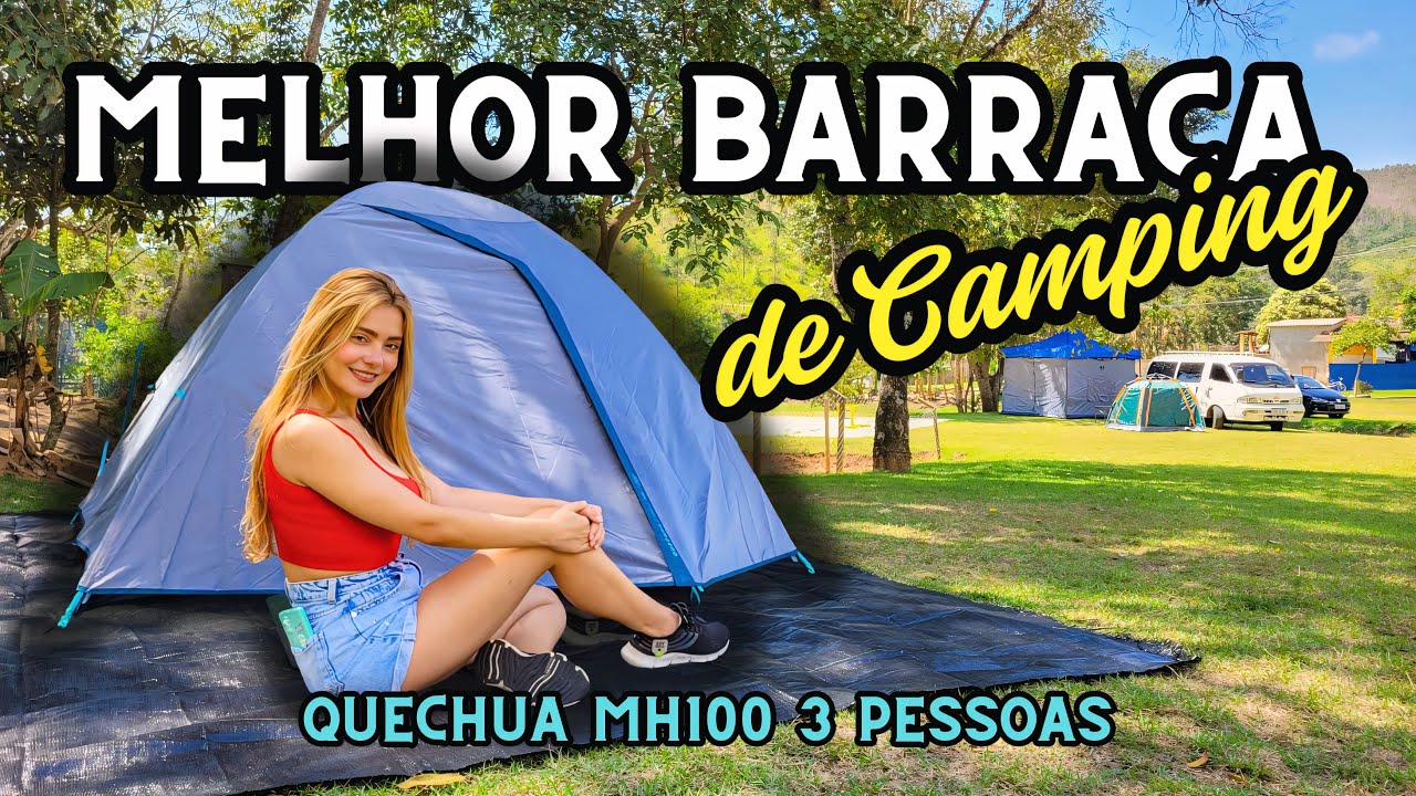 BARRACA Quechua MH100 3 PESSOAS | Será que é a melhor? | REVIEW Completo 🏕😲