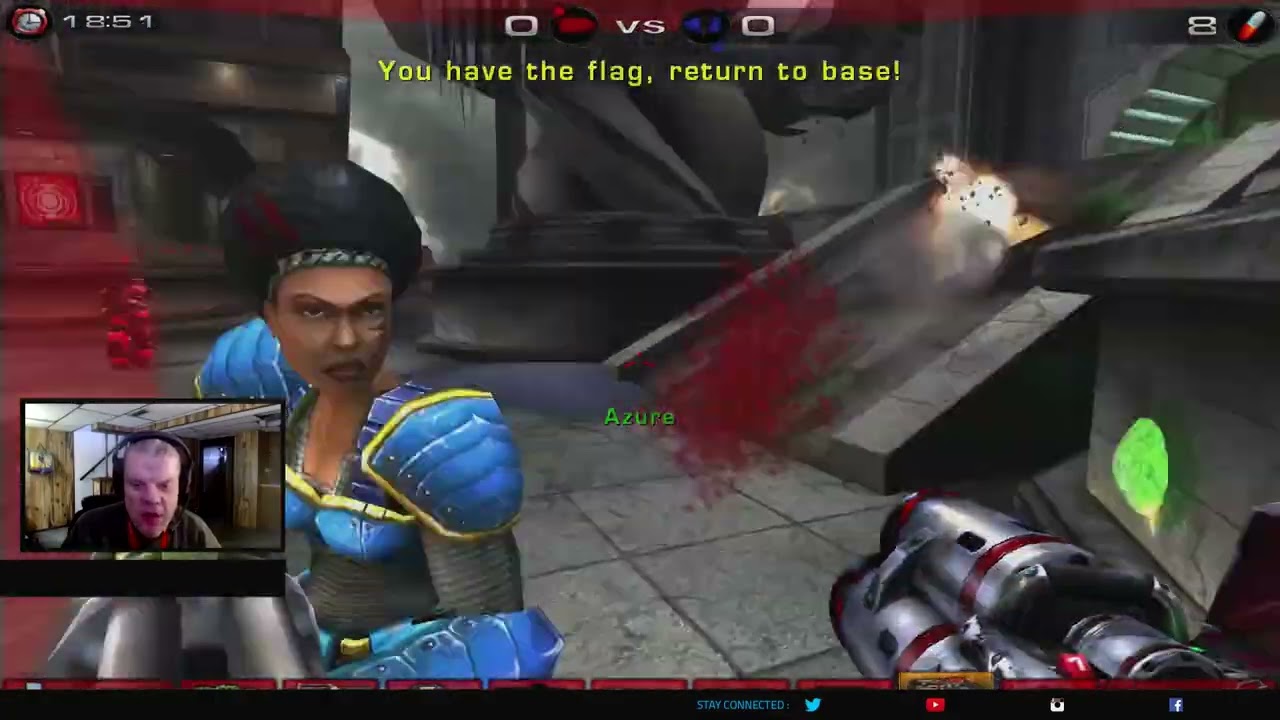 WedgeBob Plays Unreal Tournament 2004 - Capture the Flag - CTF-TwinTombs