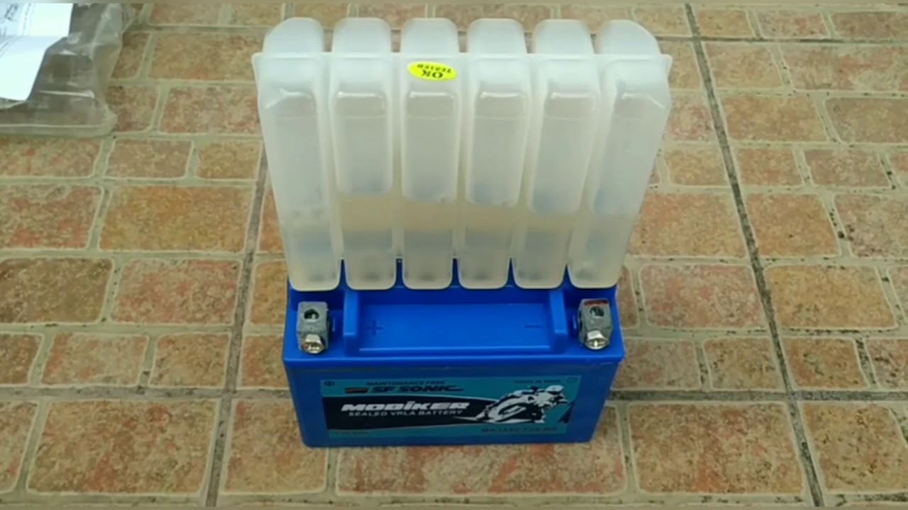 SF SONIC MK1440-TZ9-BS : UNBOXING | ACTIVATING : MY NEW BATTERY | REPLACEMENT : KYMCO SUPER 8 125 CC